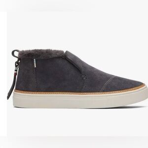 TOMS Paxton Casual Iron Gray Suede Sneakers Slip-On Shoes Womens Size 8.5
